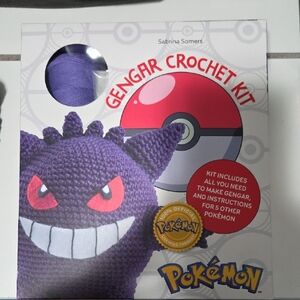 Pokemon Gengar Crochet Kit with Purple Yarn